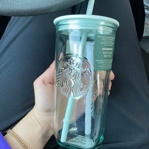 Starbucks recycle material glass cup 2023